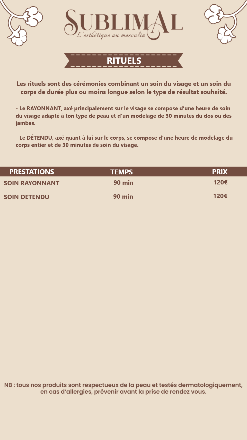 Rituels beauté pour hommes